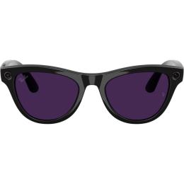 Смарт-окуляри Ray-Ban Meta Skyler Gen 2 Standard Shiny Black Frame/Clear to Amethyst Transitions Lenses (RW4014 601/CH 52-20)