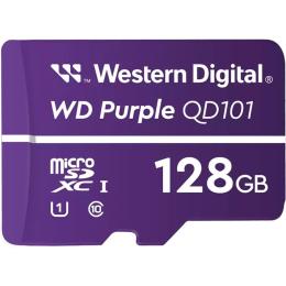 Карта памяти WD QD101 microSDXC 128GB Class 10 UHS-I U1 V10 (R-100 MB/s) Purple (WDD128G1P0C)
