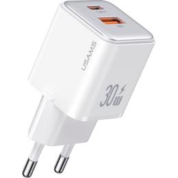 Сетевое зарядное устройство Usams US-CC189 30W White (CC189TC02)