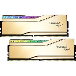 Модуль пам'яті DDR5 G.Skill Trident Z5 Royal 2x16GB 6400MHz Gold (F5-6400J3039G16GX2-TR5G)