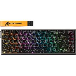 Клавиатура Attack Shark X68 MAX HE RGB Magnetic Linear Switches Black Contour Line (AS-6972792470740-BCL)