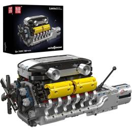Конструктор Mould King Mking Двигатель и коробка передач Lambo V12 (10202)