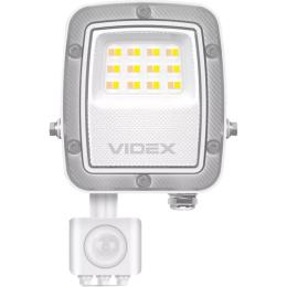Светодиодный прожектор Videx F5 10W с датчиком движения и освещенности White (VL-F5-010CW-S)