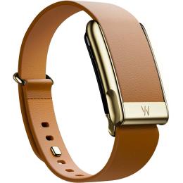 Ремешок WHOOP MG Life LeatherLuxe Tapered Camel with Gold S/M