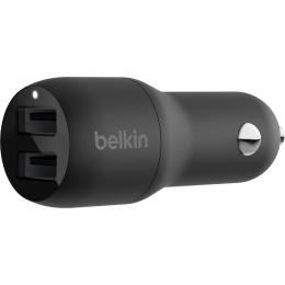 Автомобильное зарядное устройство Belkin Boost Up Charge 2xUSB-A 24W Black (CCB001BTBK)