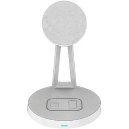 Бездротовий зарядний пристрій WiWU 2in1 Magnetic Wireless Charger M13 White