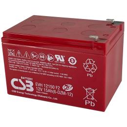 Акумулятор CSB AGM 12V (12V/15Ah/180Wh) (EVH12150)