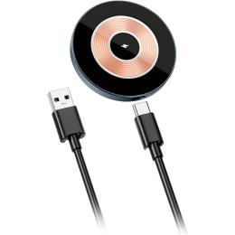 Бездротовий зарядний пристрій WiWU Wi-W008 Magnetic Wireless Charger 15W with MagSafe Grey (6976195091588)