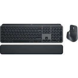 Комплект (клавиатура + мышь) Logitech MX Keys S Plus Palmrest Wireless UA Graphite (920-011614)