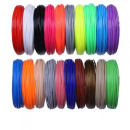 Набір PLA пластика для 3D ручки (20 кольорів, 100 м)