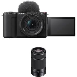 Беззеркальный фотоаппарат Sony ZV-E10 II Kit E 16-50mm f/3.5-5.6 PZ OSS II + E 55-210mm f/4.5-6.3 OSS Black (SOZVE102KB55)