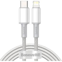 Кабель Baseus High Density Braided USB-C to Lightning 2m White (CATLGD-A02)