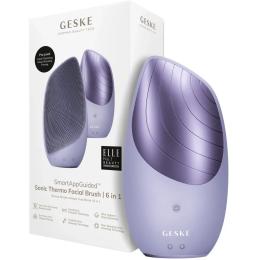 Термощетка для лица GESKE Sonic Thermo Facial Brush 6в1 Purple (HB0079)