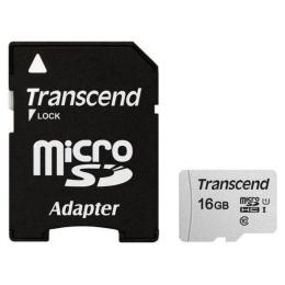 Карта пам'яті Transcend microSDHC 300S 16 GB UHS-I + SD Adapter (TS16GUSD300S-A)
