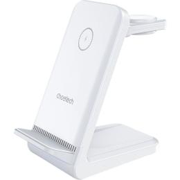 Бездротовий зарядний пристрій Choetech T608-F 3 в 1 Wireless Charger White