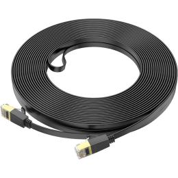 Патч-корд Hoco US07 General Cat 6 U/UTP Pure Copper Flat Network Cable 20m Black (780720)