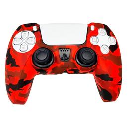 Чохол на геймпад Silicone Case для Sony DualSense Red Camouflage
