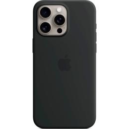Чохол Silicone Case with MagSafe для Apple iPhone 15 Pro Max Black AAA