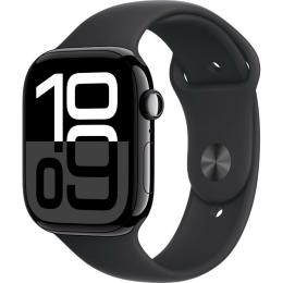 Смарт-часы Apple Watch Series 10 GPS 46mm Jet Black Aluminum Case with Black Sport Band S/M (MWWP3)