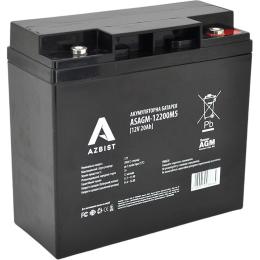 Акумулятор Azbist AGM 12V (12.8V/20Ah/240Wh) (ASAGM-12200M5)