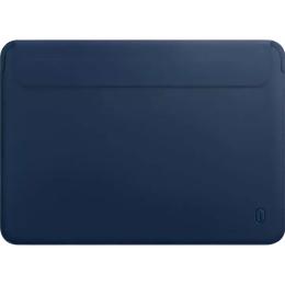 Чехол-карман WiWU Skin Pro II Leather Sleeve для MacBook Air 15` (2023-2025) Navy Blue