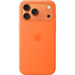 Чохол Silicone Case with Button, Animation & MagSafe для Apple iPhone 17 Pro Max Orange AAA