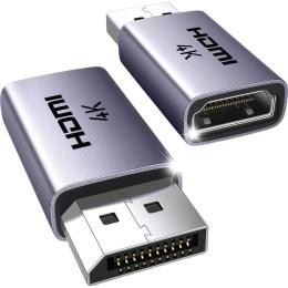 Переходник Ugreen DP130 DisplayPort to HDMI 4K 2шт Gray (55935)