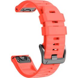 Ремінець ArmorStandart Silicon для Garmin 20mm Coral Red (ARM87730)
