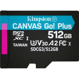 Карта пам'яті KINGSTON microSDXC Canvas Go Plus 512Gb Class 10 UHS-I/U3 (SDCG3/512GBSP) без SD адаптера