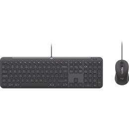 Комплект (клавіатура + миша) Logitech Signature Slim MK620 Combo for Business Graphite (920-013349)