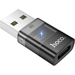 Перехідник Hoco UA36С USB-A Male to USB-C Female OTG Black