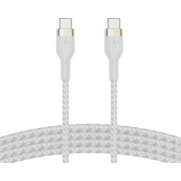 Кабель Belkin Boost Up Charge Pro Flex USB-C to USB-C 1m White (CAB011BT1MWH)