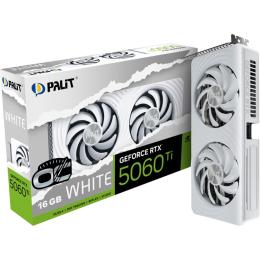 Відеокарта Palit GeForce RTX 5060 Ti 16GB White OC (NE7506TU19T1-GB2061M) UA