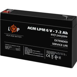 Аккумулятор LogicPower AGM 6V (6V/7.2Ah/43.2Wh) (3859)