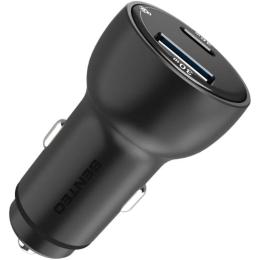 Автомобильное зарядное устройство Senteo Q-07 Aston Series PD3.0+QC3.0 66W Black