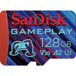 Карта памяти SanDisk microSDXC 128 GB UHS-I U3 GamePlay A2 V30(SDSQXAA-128G-GN6XN)
