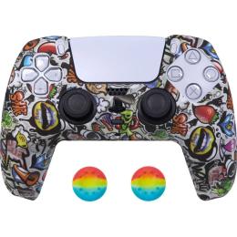 Чехол на геймпад Silicone Case для Sony DualSense Graffiti F