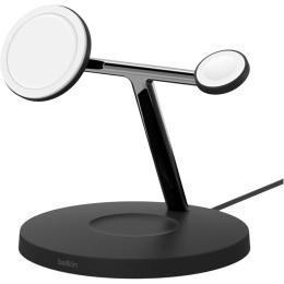 Беспроводное зарядное устройство Belkin 3in1 MagSafe Black (WIZ017VFBK)