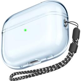 Чохол AhaStyle Transparent Case для Airpods Pro 2 Blue