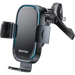 Автодержатель с беспроводной зарядкой Senteo SH-02 Drift 2 Wireless Charging 15W Dashboard + Airvent Black