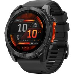 Смарт-годинник Garmin Fenix 8 AMOLED 51mm Slate Gray with Black Silicone Band (010-02905-00)