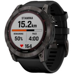 Смарт-часы Garmin Fenix 7X Sapphire Solar Edition Carbon Gray DLC Titanium with Black Band (010-02541-10/11)