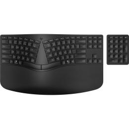 Клавіатура HP 960 BLK Ergonomic split-zone UA Black (7E755AA)