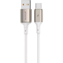 Кабель Proove Flex Metal USB-A to USB-C 2.4A 1m White (CCFM20001202)