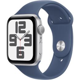 Смарт-часы Apple Watch SE 2 GPS 44mm Silver Aluminium Case with Denim Sport Band S/M 2024 (MXEQ3)