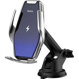 Автотримач із бездротовою зарядкою Hoco S14 Silver