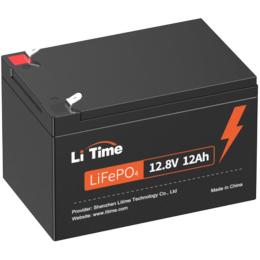 Акумулятор Li Time LiFePO4 12V (12.8V/12Ah/153.6Wh) (Li-Time-LiFePO4-12.8-12)