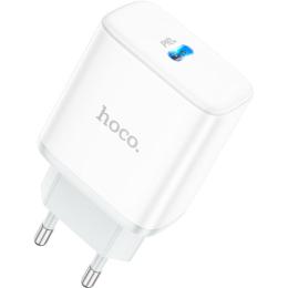 Сетевое зарядное устройство Hoco C104A Stage PD20W White (6931474782892)