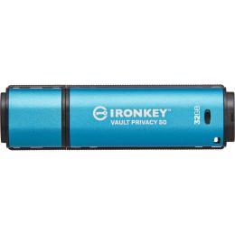 USB флеш-накопичувач Kingston IronKey Vault Privacy 50 32GB USB-A 3.2 Gen 1 Blue (IKVP50/32GB)