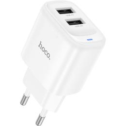 Сетевое зарядное устройство Hoco C141A Smart 10.5W White (627856)